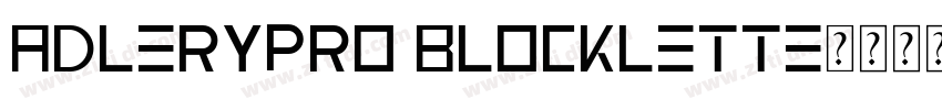 AdleryPro Blocklette字体转换